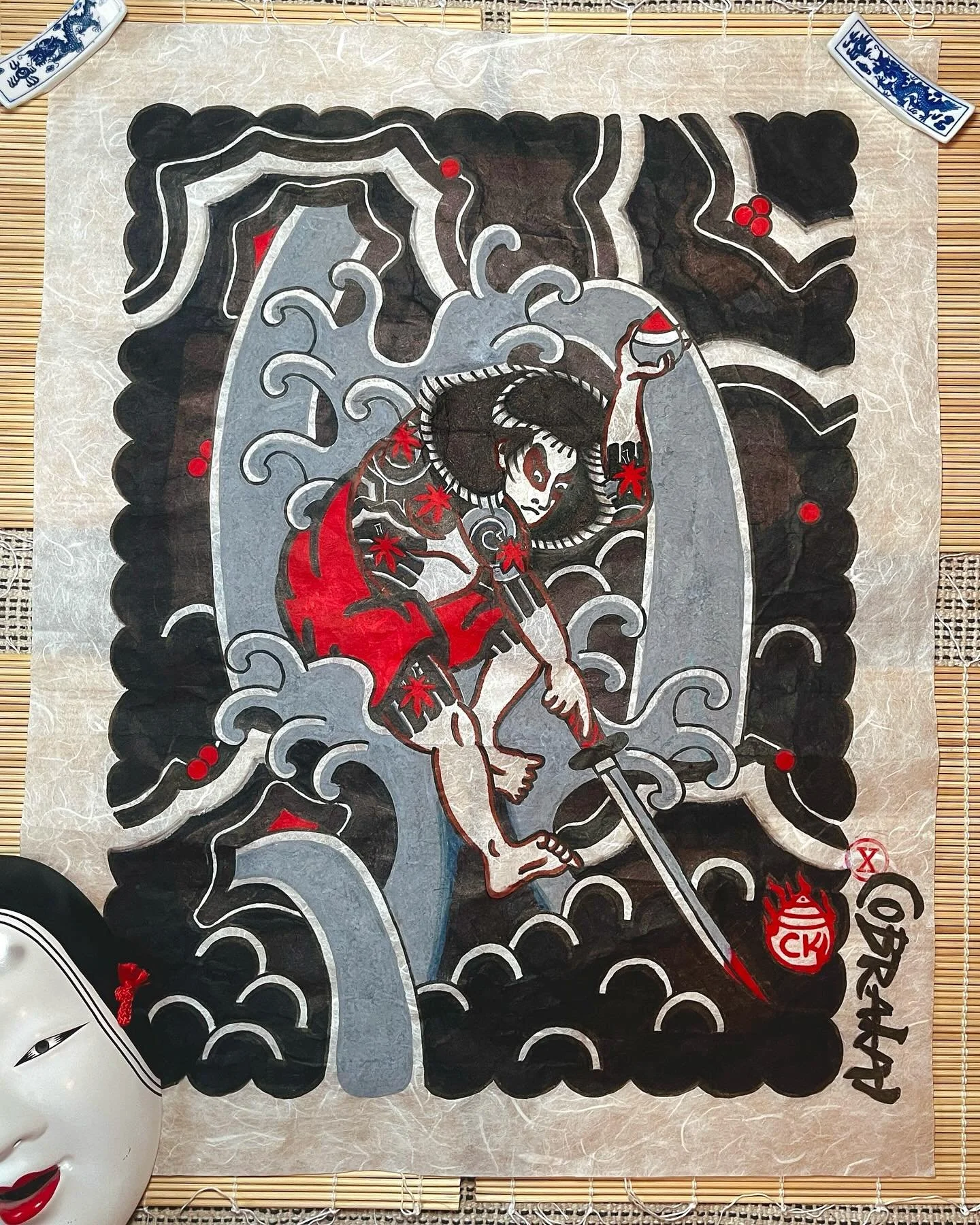 Hand painted back design 🌊
AVAILABLE TO BE TATTOOED

📍PARIS
📍DRESDEN