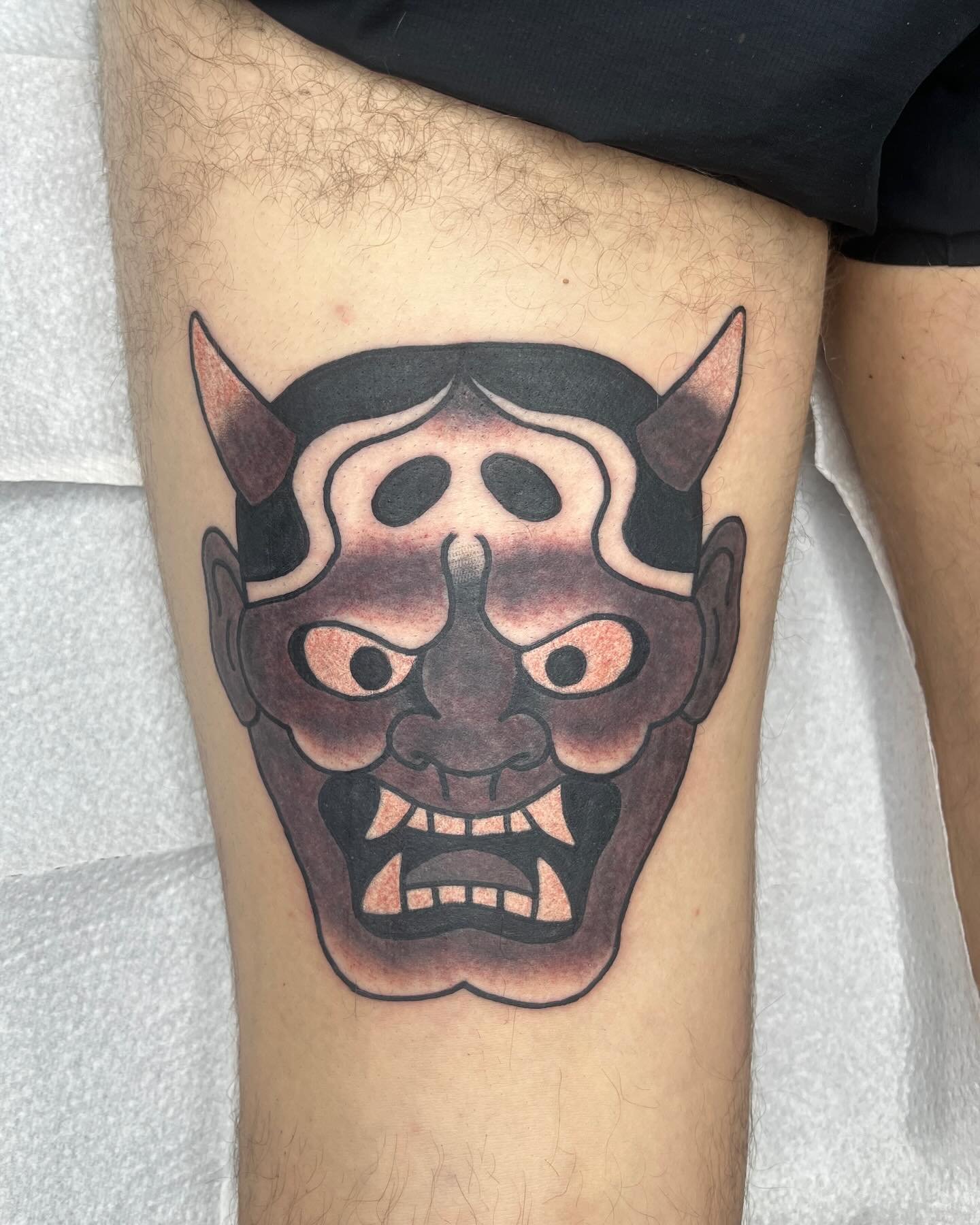 hannya mask 般若 
DM me to book your next tattoo

📍Dresden
📍Paris