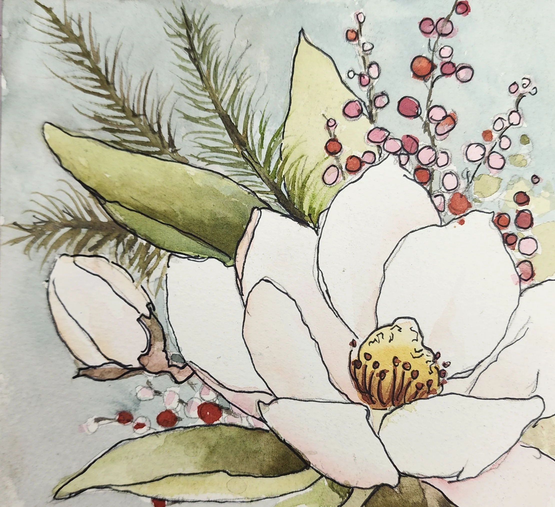 Watercolor Paint and Sip  Magnolia - November 10