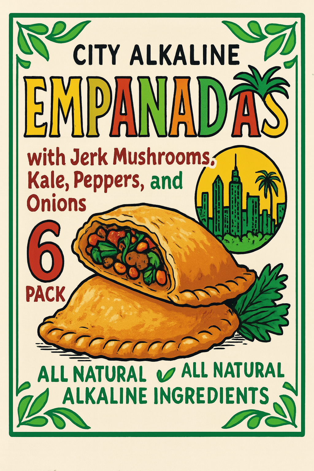 Jerk Mushroom Empanadas