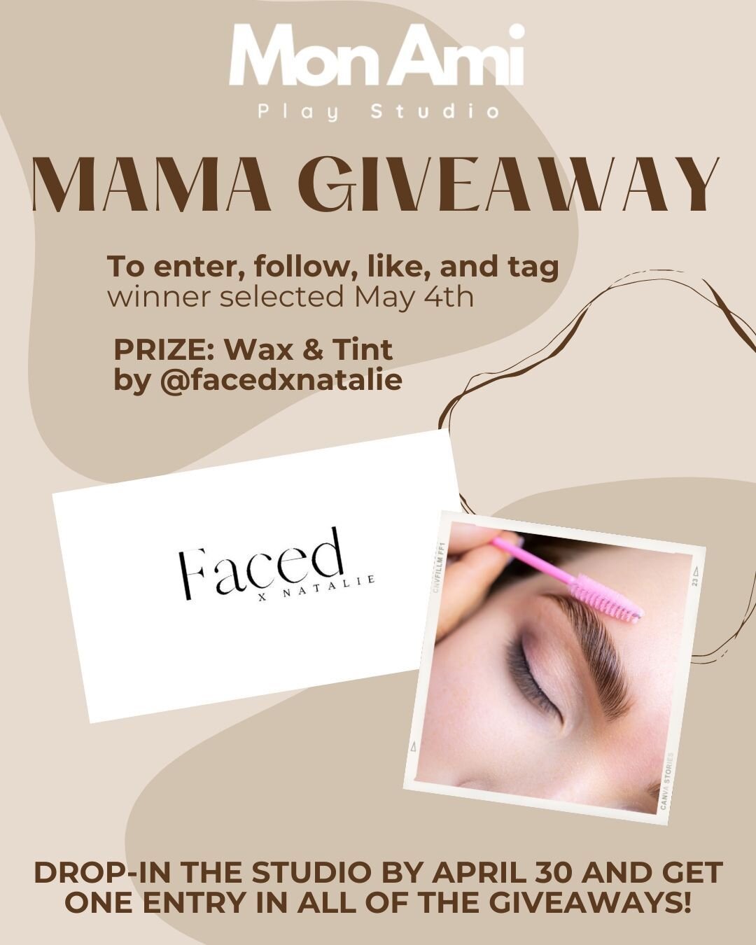 2024 MAMA GIVEAWAY DETAILS: 
Mamas, time to treat yourself with this brows wax and tint combo service ($50 value) from @facedxnatalie. You know what you need to do to win! 

To enter the drawing for this specific prize: FOLLOW the our account and the