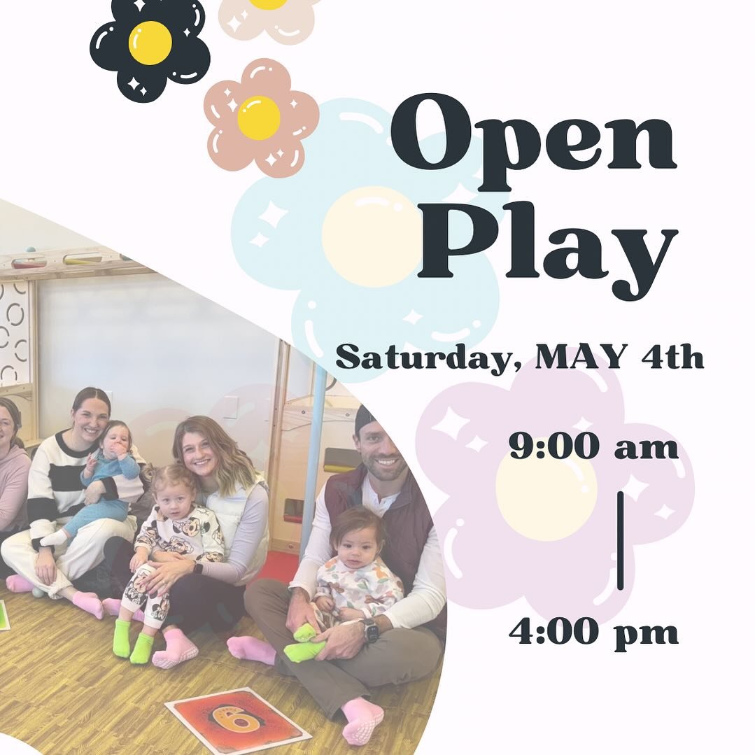 Tomorrow will be our only Saturday this month with Open Play ALL DAY - it&rsquo;s not too late to plan a drop in play date and get some mini donuts on us :) 

#indoorplayground #babyplayground