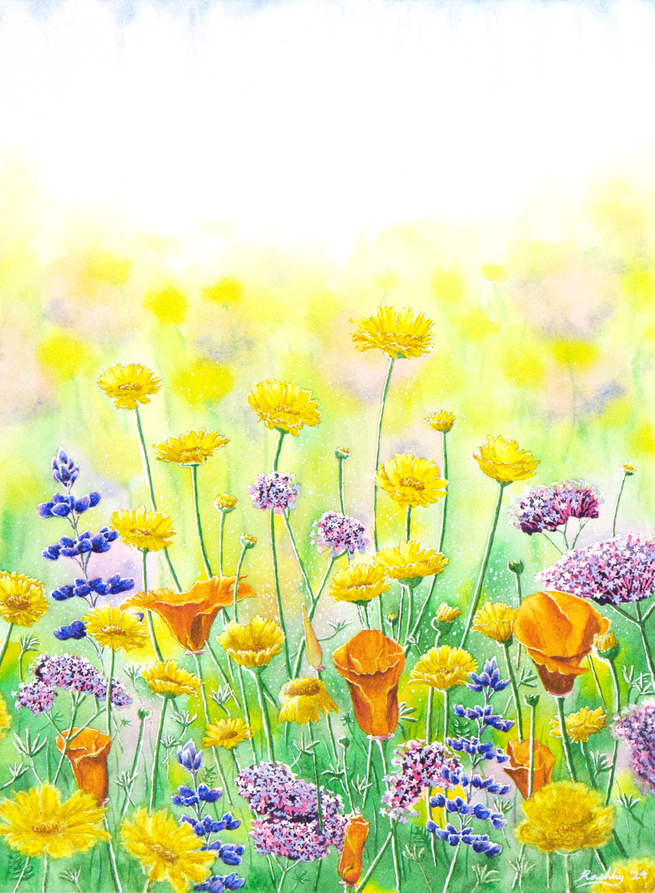 'Strength', watercolor on Arches cold press paper, 12x16" unframed, 2024 - SOLD