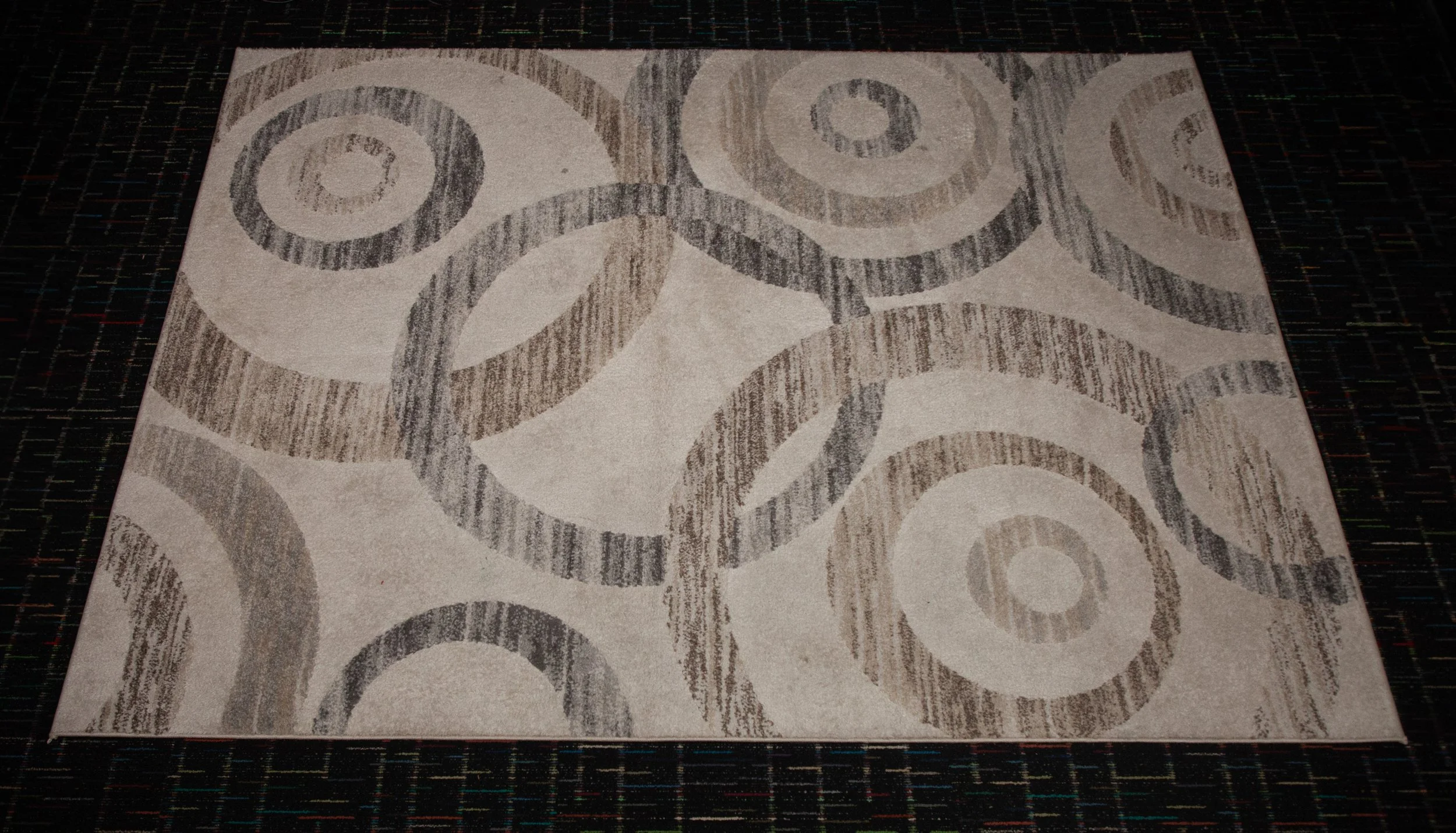 Beige Circles Rug