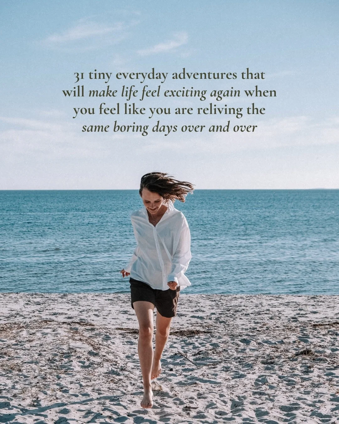 I think a lot of us keep waiting for life to feel exciting again.

We tell ourselves we&rsquo;ll feel more alive after the holiday or when we figure things out. 

But I&rsquo;ve noticed that the moments that made me feel most alive weren&rsquo;t the 
