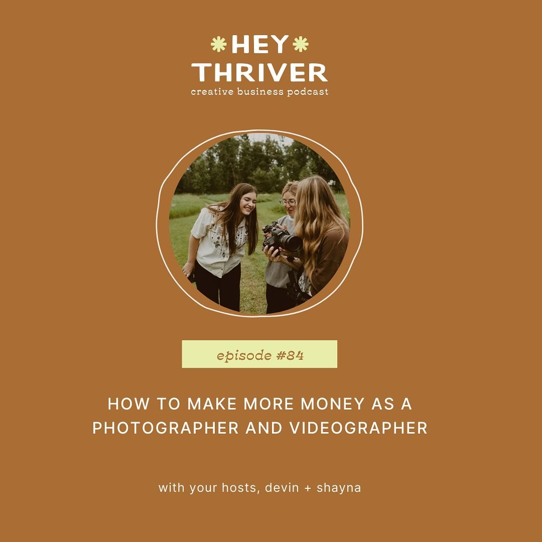 In today&rsquo;s episode we talk about - you guessed it- how photographers and videographers can make more money! 

We want you to feel compensated for your hard work, we want to hit financial goals that allow you travel or spend time on your hobbies