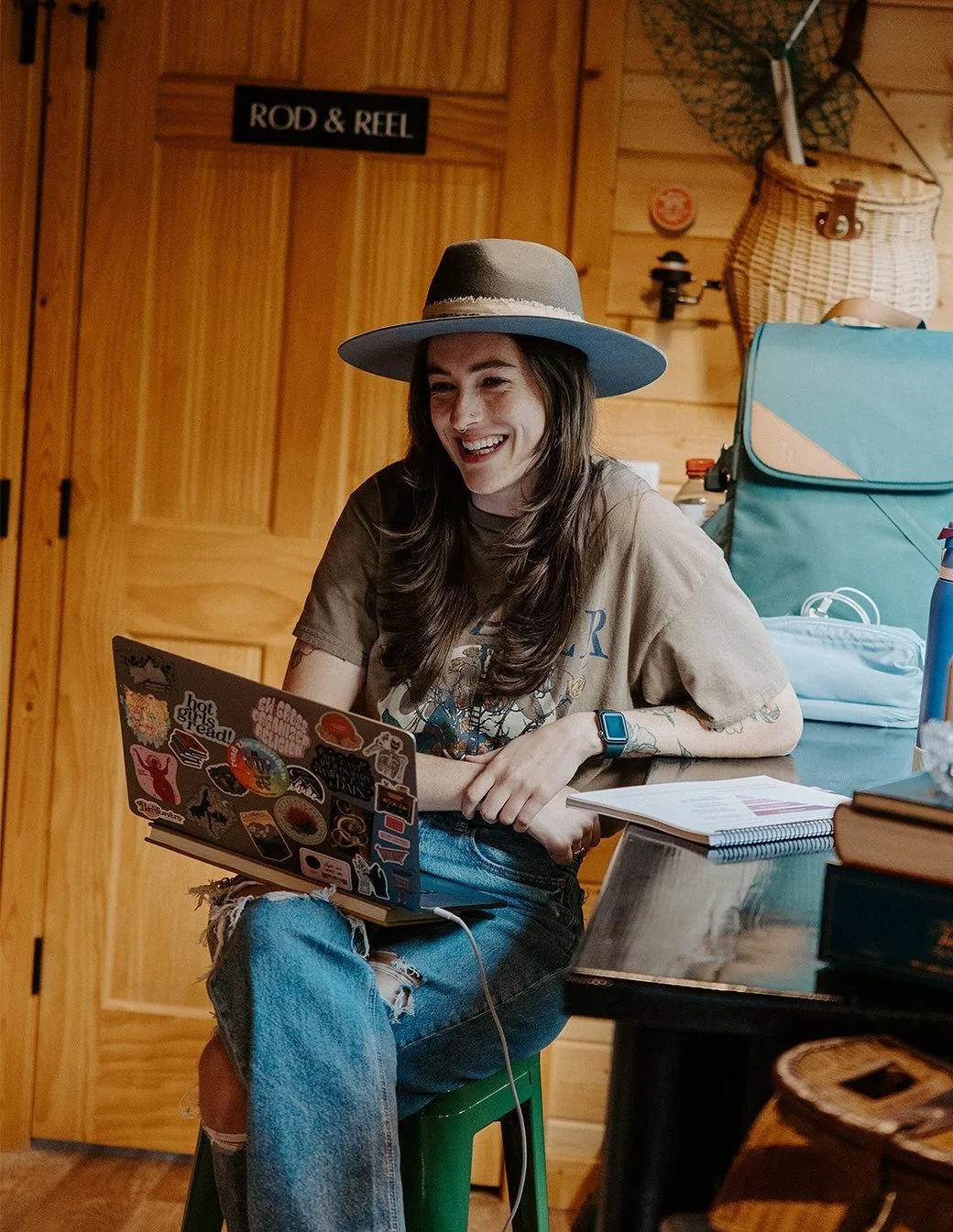 Welcome night at Cabins at Blacktail set the tone in the most Montana way possible &mdash; thunder, hail, sideways rain, the whole show. Instead of panicking, everyone just rolled with it. We shoved the welcome dinner, education, and hat bar into the