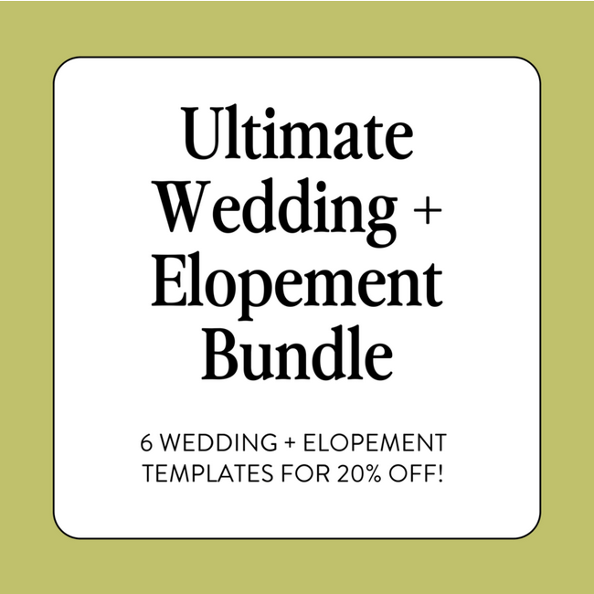 ultimate wedding and elopement bundle