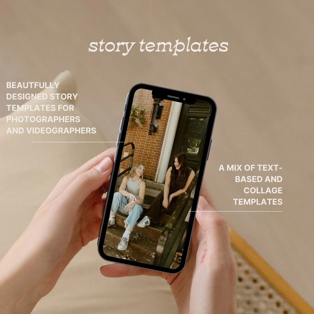 shop instagram story templates for photographers and videographers