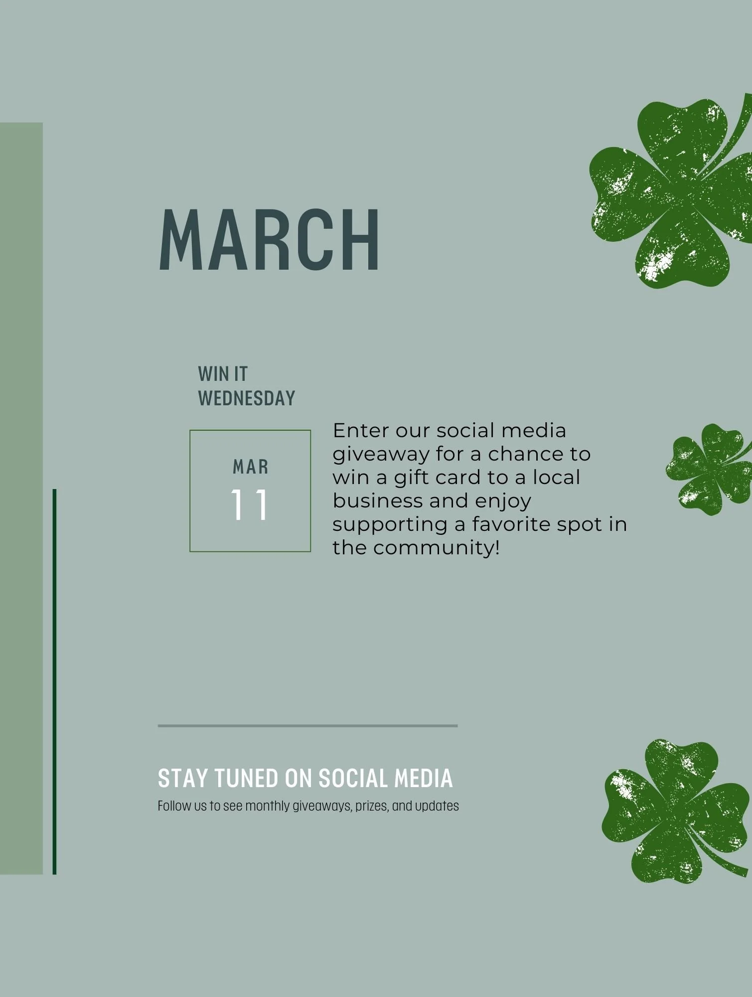 Join us for Win it Wednesday!