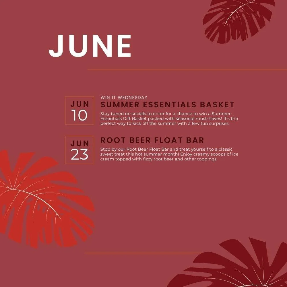 Check Out Our June Events!