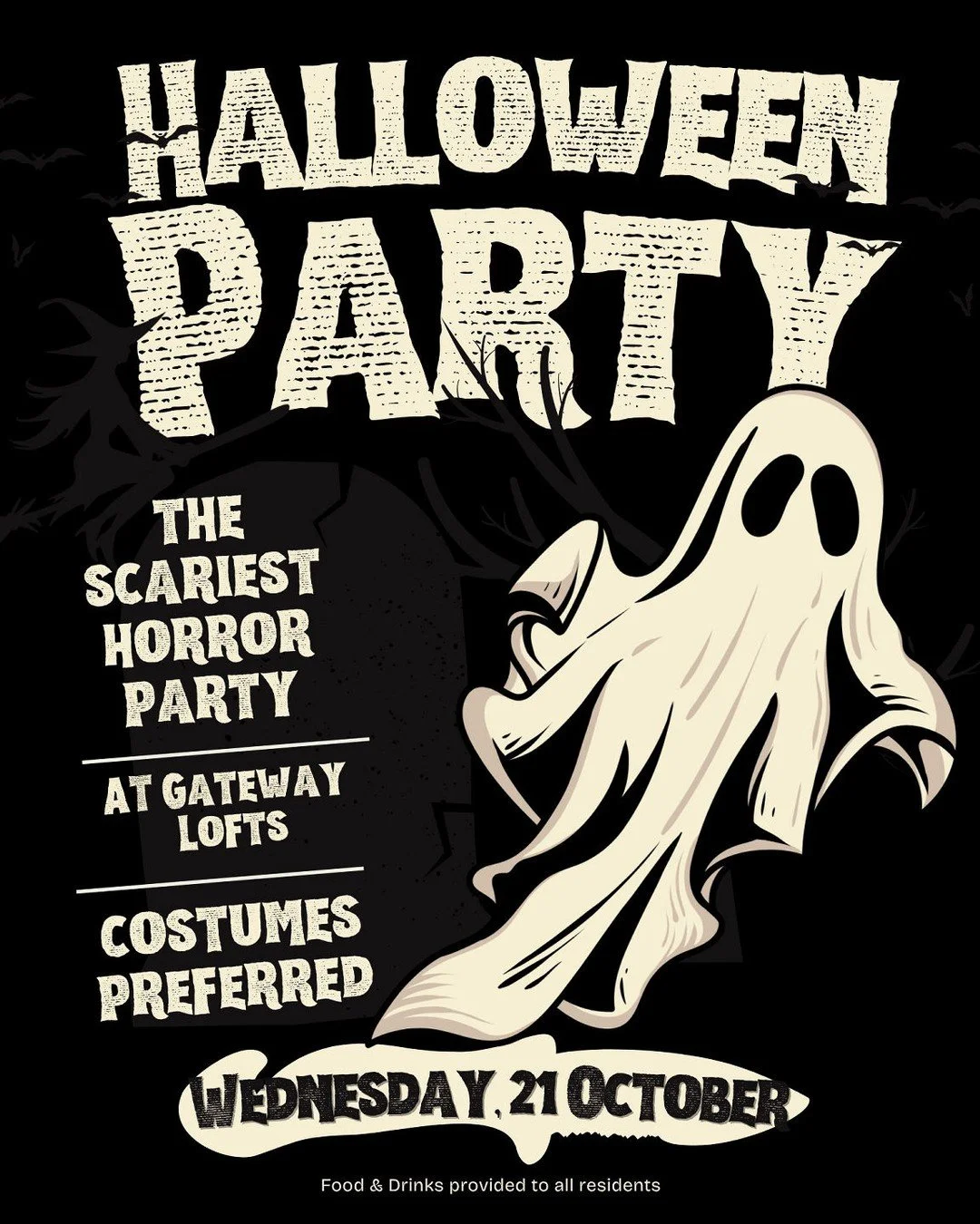 You DONT wanna miss this! From 4pm-6pm. Costumes are preferred. It'll be a SPOOKY SURPRISE 👻🕸️