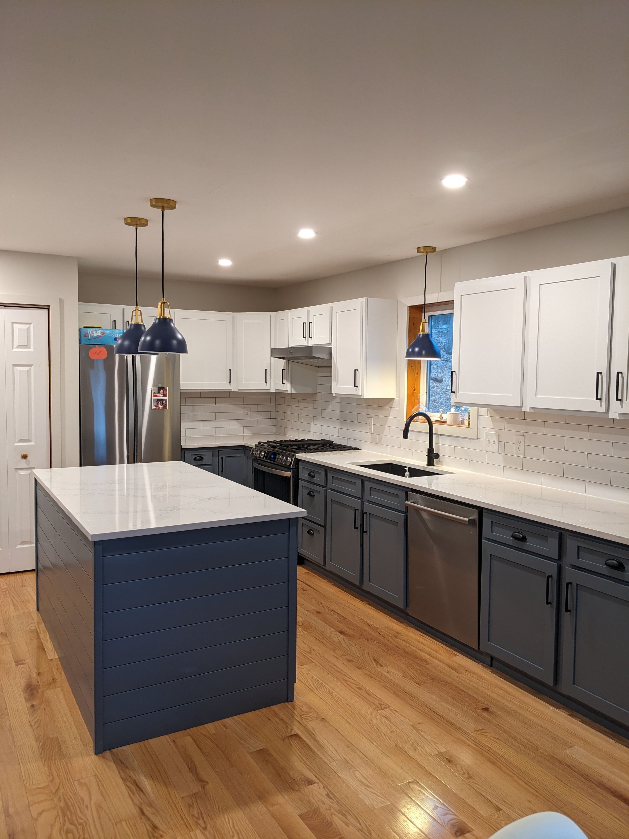 Two Tone Contemporary Farmhouse Kitchen Remodel by Tiger Kustoms project photo 2