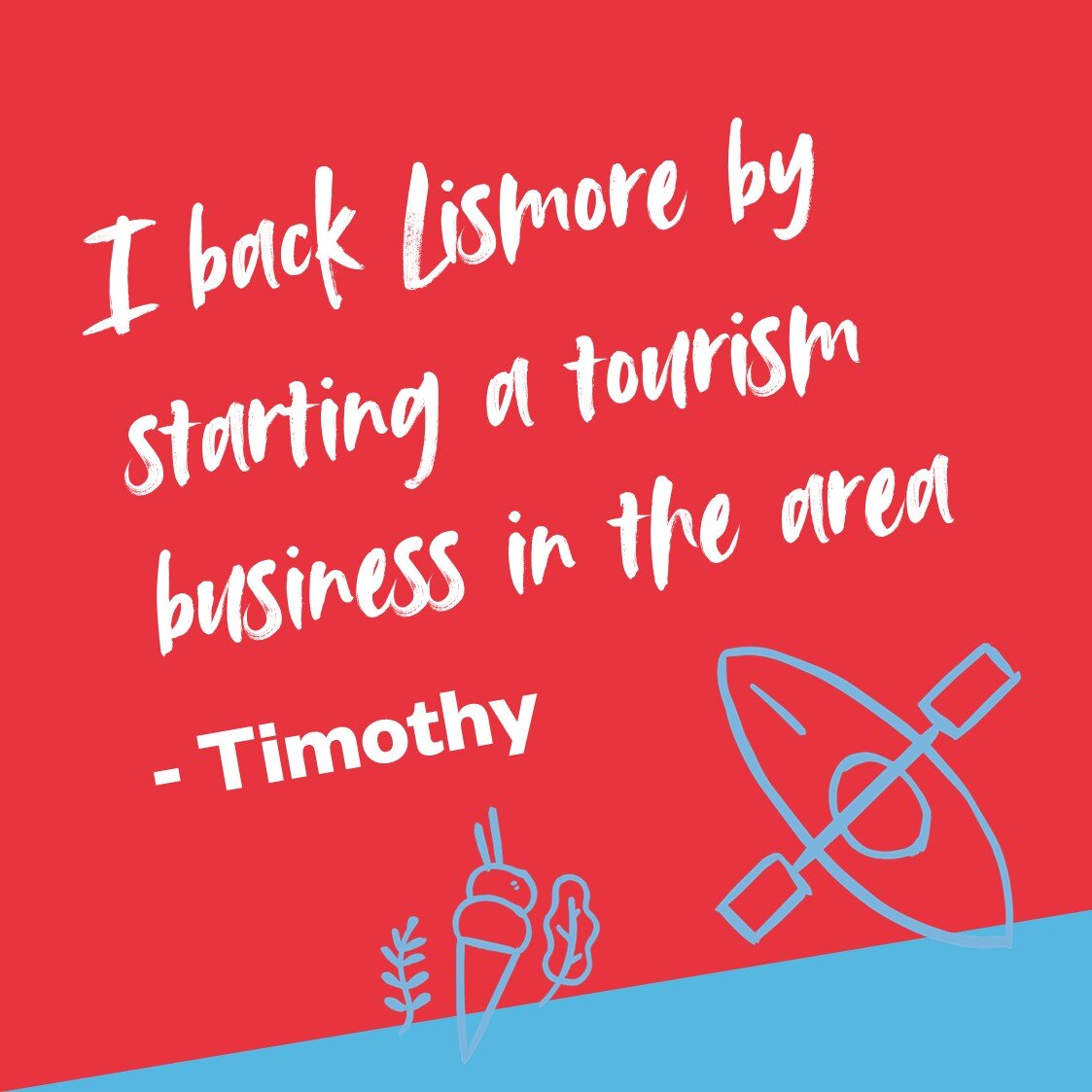 We love hearing about new businesses, like Timothy, starting up in Lismore. How about you? Tag a new business below, who has just opened in the Lismore region! 

For more inspiration on how to back Lismore, go to www.backlismore.com.au. 
#BackLismore