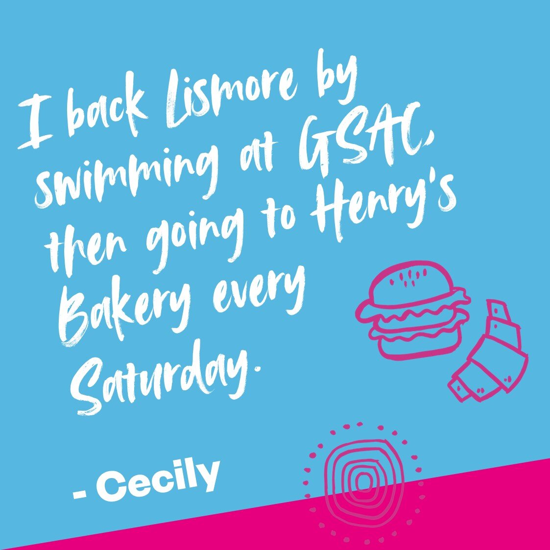 Do you have a weekend ritual like Cecily? Share your favourite Lismore weekend activities in the comments below. 

If you&rsquo;re looking for inspiration on what to do this weekend &ndash; check out the &lsquo;What&rsquo;s On&rsquo; guide on the www