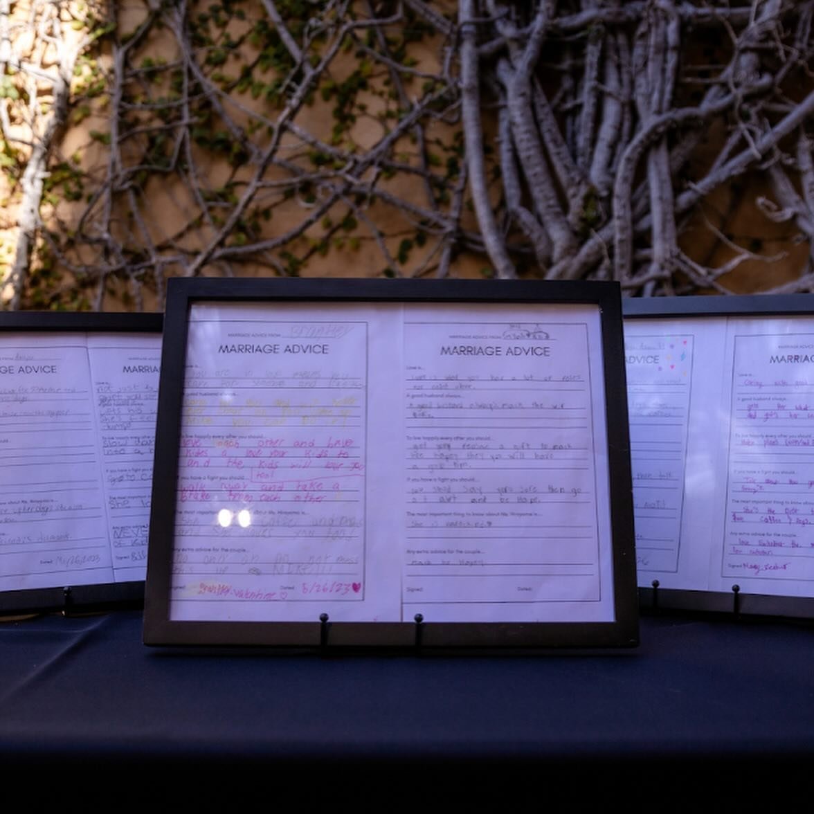&ldquo;They&rsquo;re just frames, no big deal&rdquo; Maybe! But just frames can hold some of the most precious details of your day 🖼️

This wedding couple rented our &ldquo;Black 8x11 Frames&rdquo; to frame notes from a teacher&rsquo;s 5th grade cla