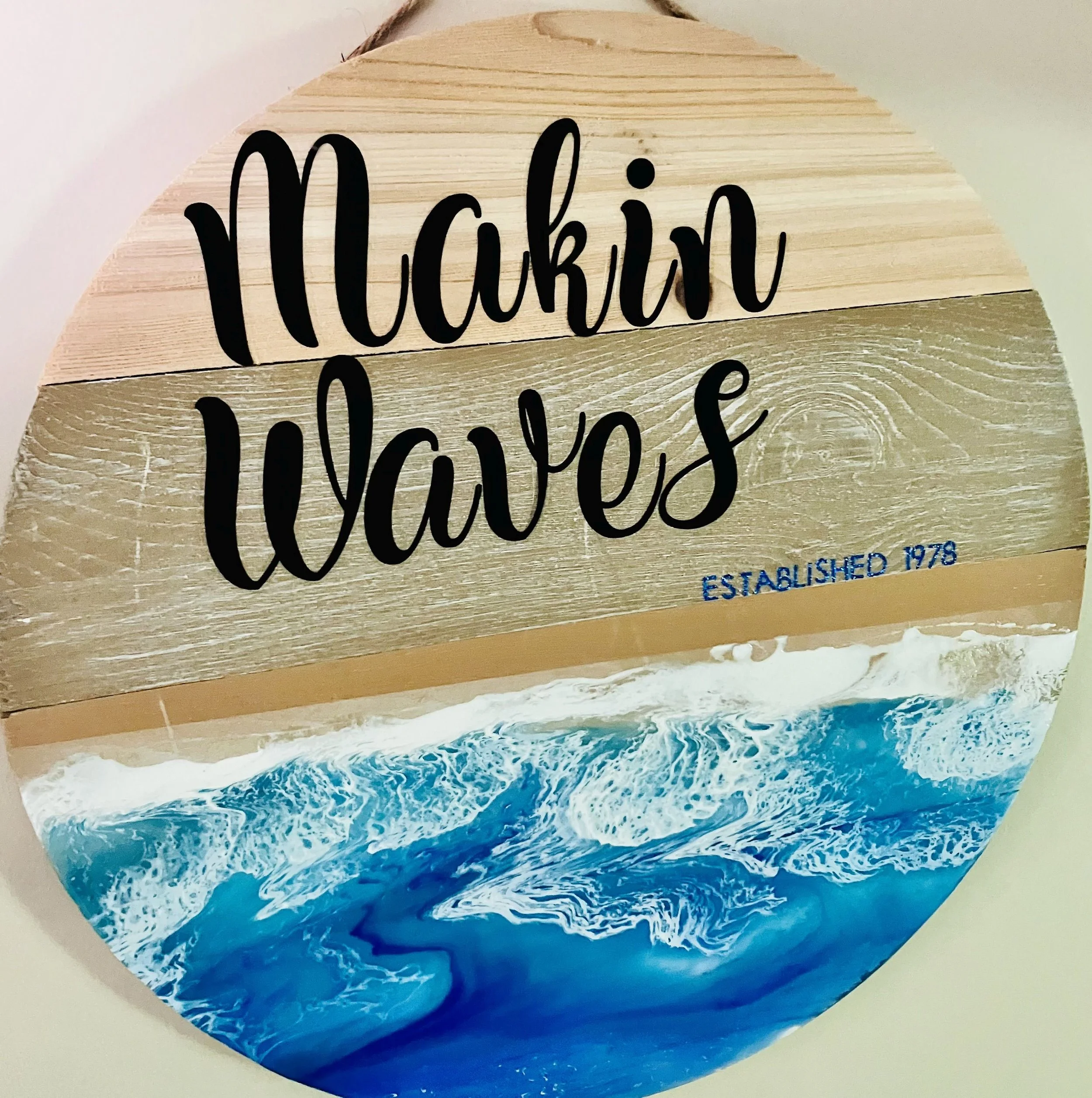 Customizable Circular Wall Sign
