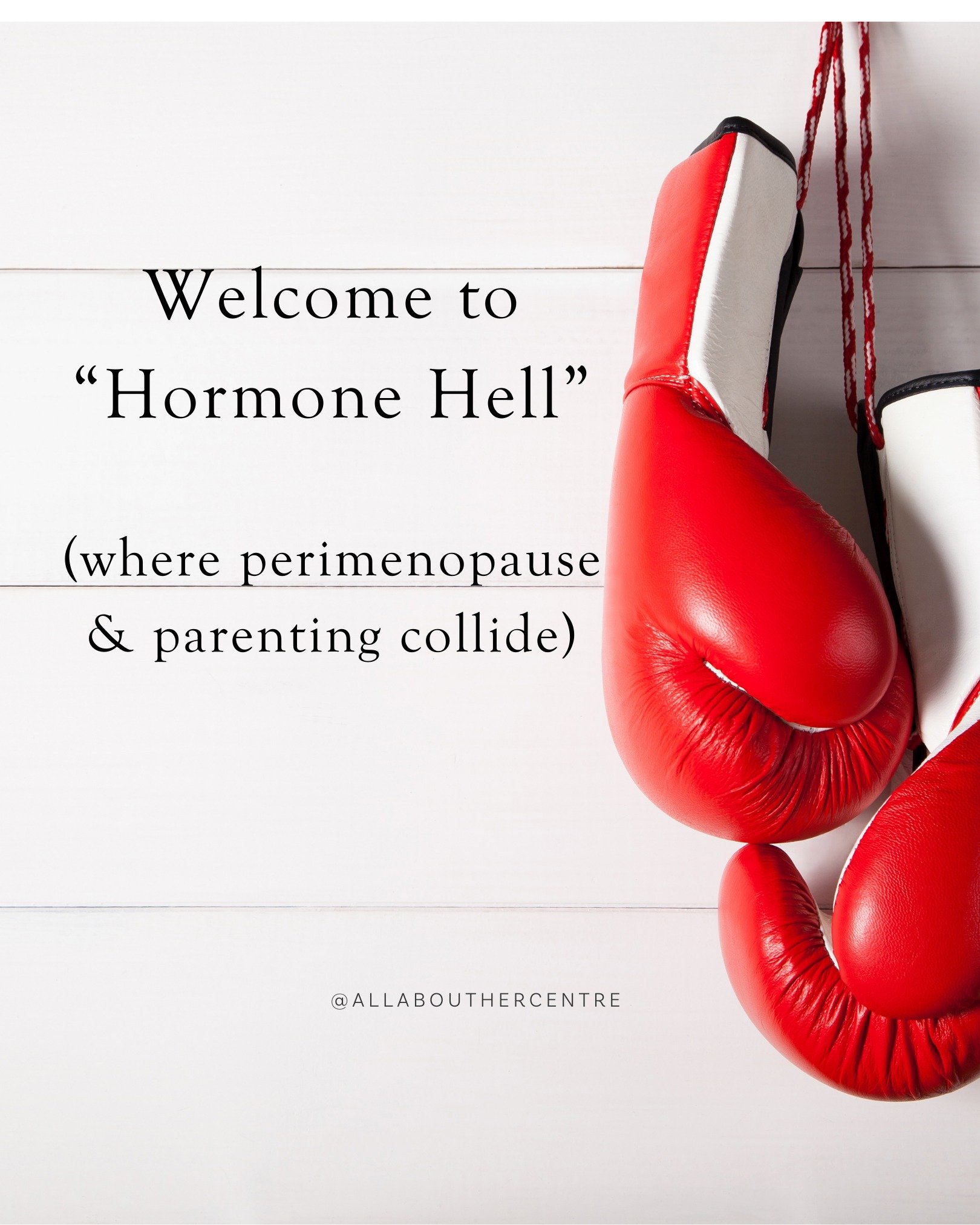 Psssst are you in HORMONE HELL? 

As the mean age of childbirth shifts to 30, an increasing number of individuals find themselves navigating the complexities of perimenopause while raising young children or teenagers. Imagine managing your own hormon