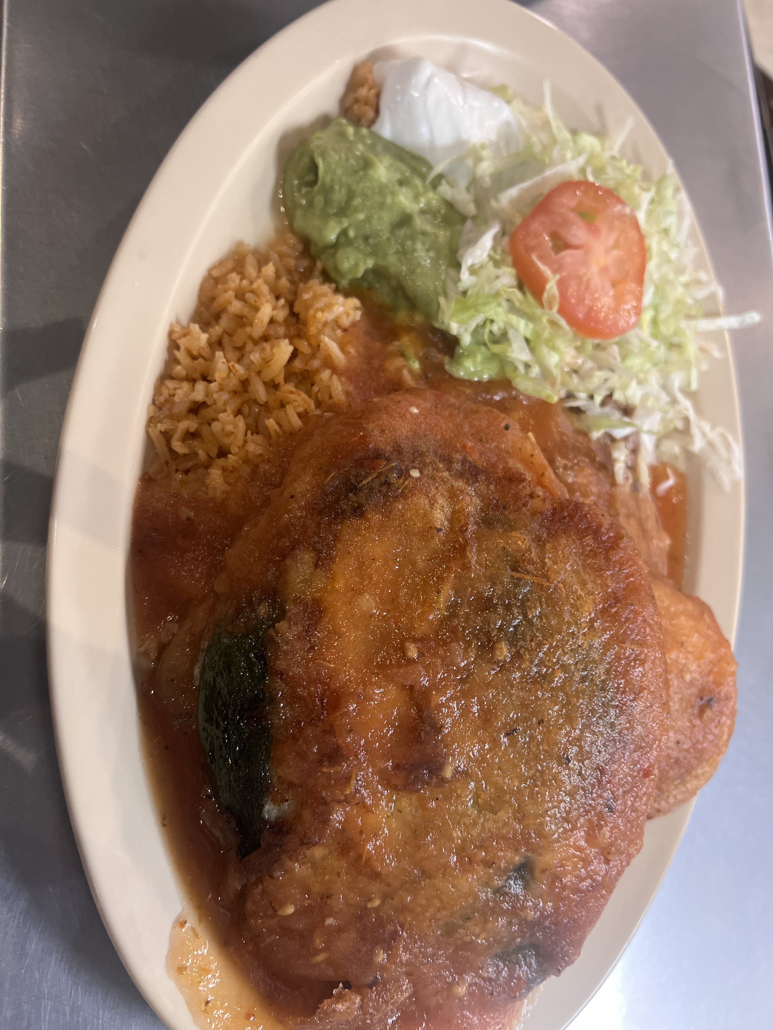 2 Chile Relleno Plate