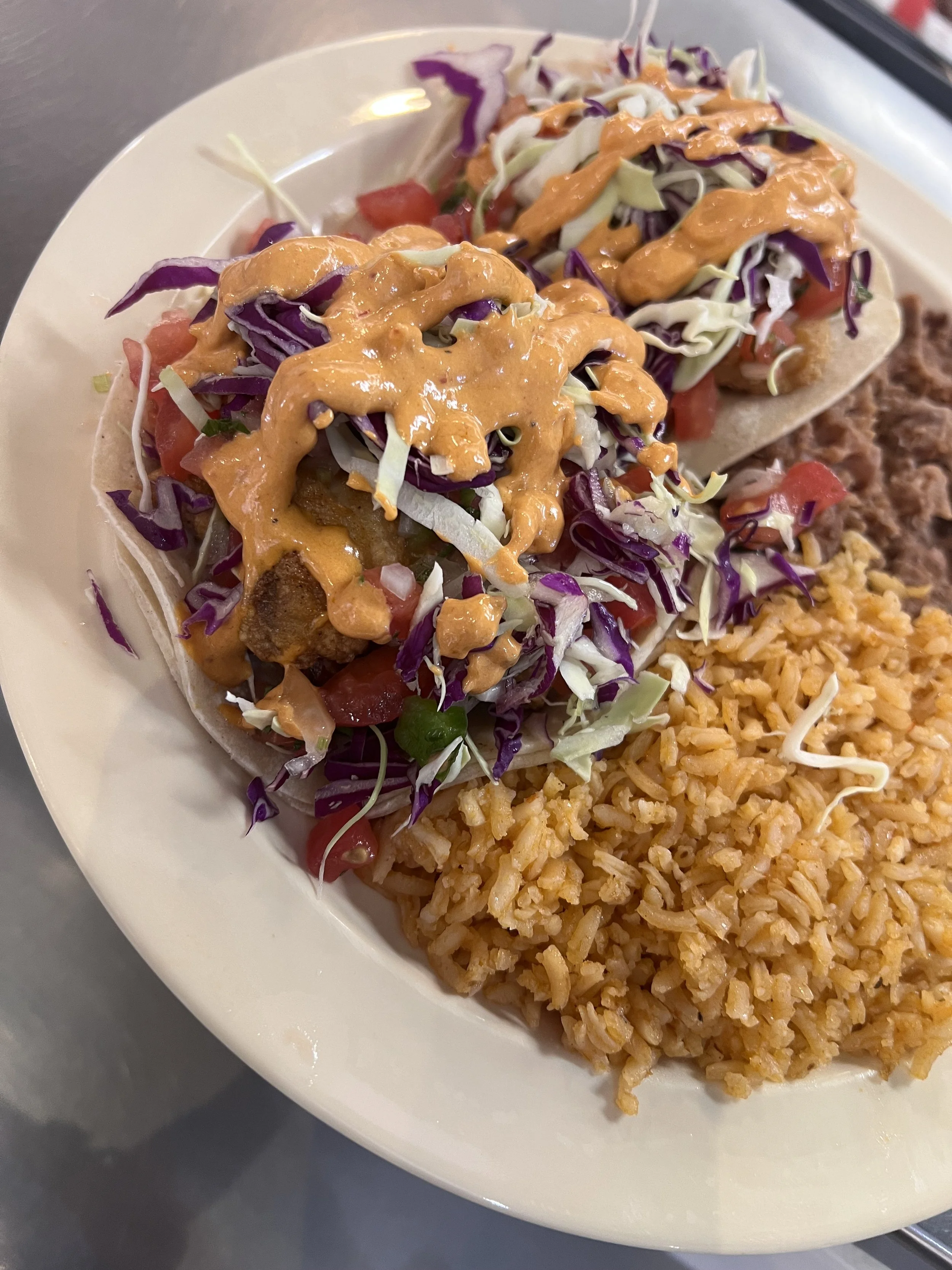 Baja Shrimp Taco Plate