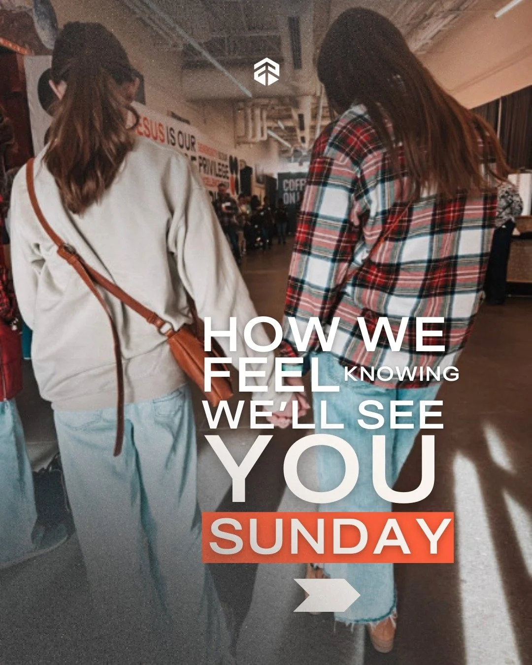 You belong here! 🙌

This week is another opportunity to connect with our community, with God, and with the story He&rsquo;s writing in your life.

Know someone who needs that reminder too? Invite them to join you today at our 10 AM service.