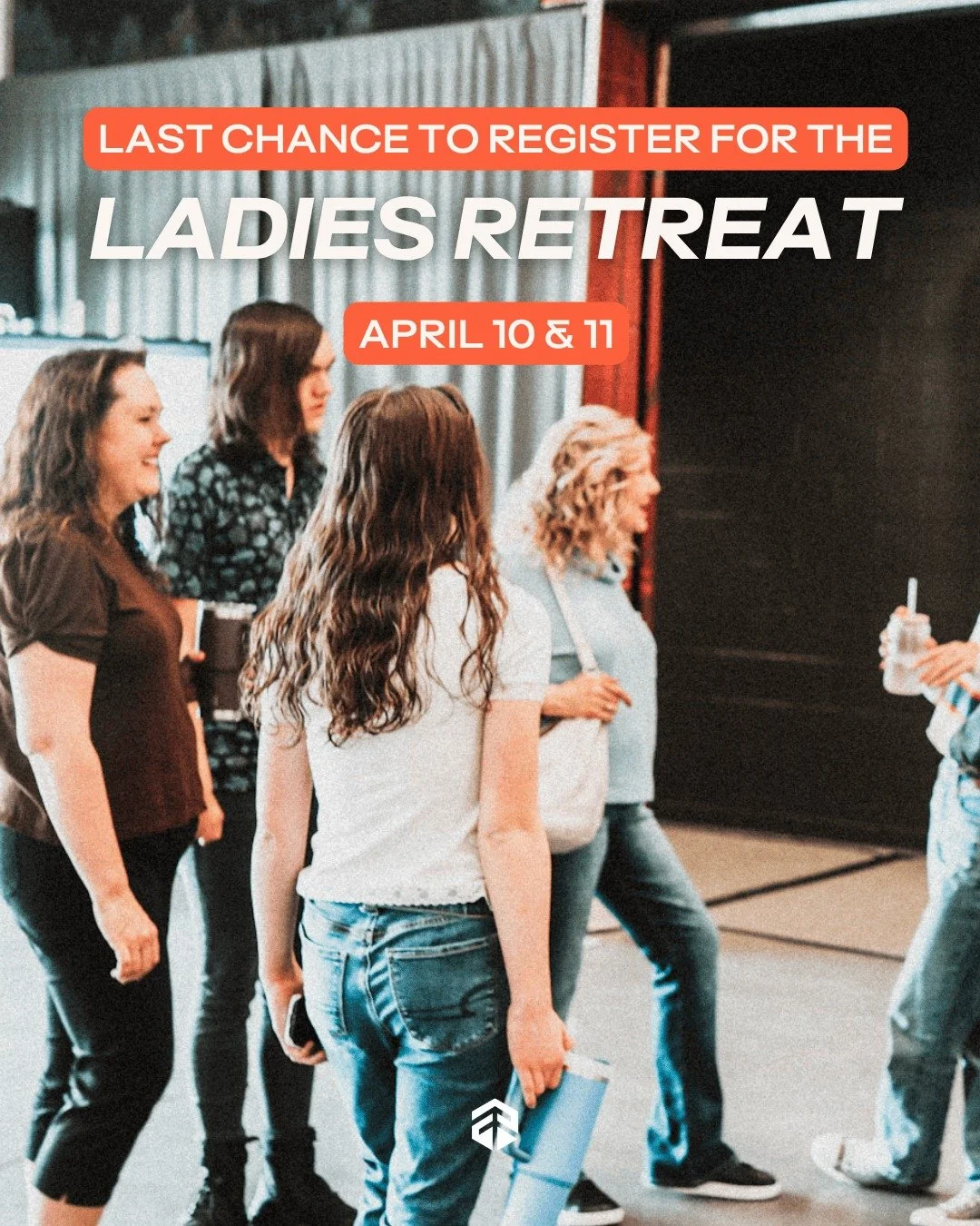 Just a reminder that the TC Ladies Retreat is THIS weekend, April 10 -11. 🎉

If you haven't registered yet, today is the LAST day to register, so follow the link below to RSVP. 👇

We can't wait to see everyone on Friday!

https://tinyurl.com/5n692z