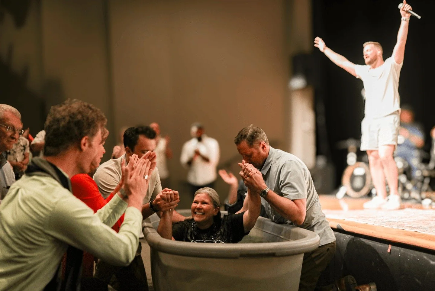 Baptism Sunday. 💙

Watching so many friends and family step into the baptism pool and boldly declare their faith in Jesus was a beautiful reminder that He is still changing lives. 🎉

Every story matters, and every step of obedience carries weight. 
