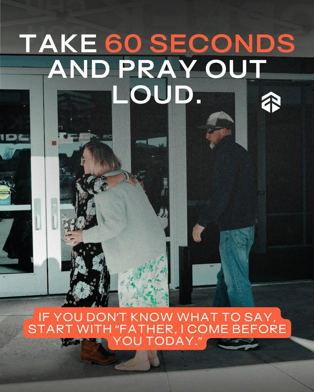 Starting a prayer can sometimes feel like the hardest part. But it doesn't have to be perfect.

Try praying to Him in this moment. Something as small as, "Father, come be with me today." Inviting Him into your struggles, your joy, and every