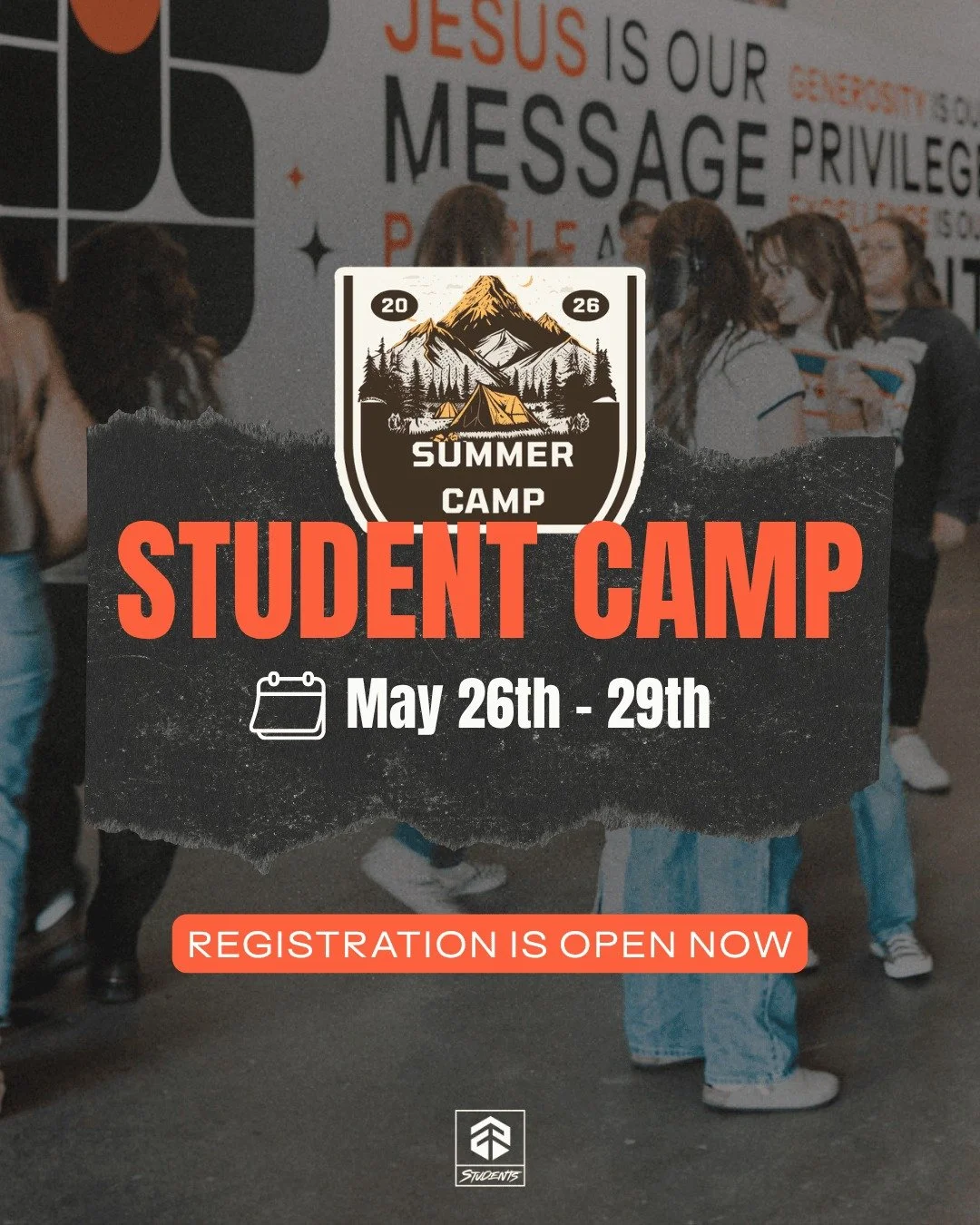 Parents, have you registered your student for Summer Camp? 👏

TC Students will be heading out May 26th-29th to Camp Cedaredge for a time to connect with the Holy Spirit in the mountains! 

If your student is interested in attending, we have scholars