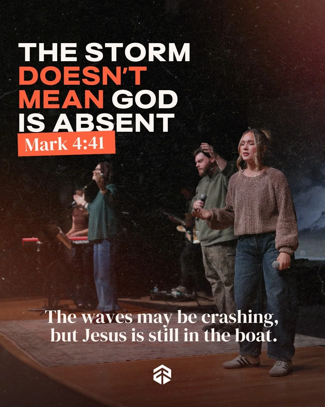 Whatever you&rsquo;re dealing with today, Jesus is right there beside you. There&rsquo;s no storm He can&rsquo;t weather. ✝️