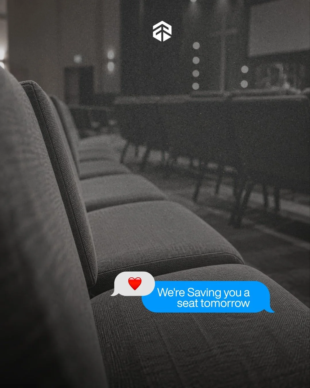 Remember there&rsquo;s always a seat with your name on it. ❤️

Join us tomorrow at 10 AM for a great Sunday morning together.