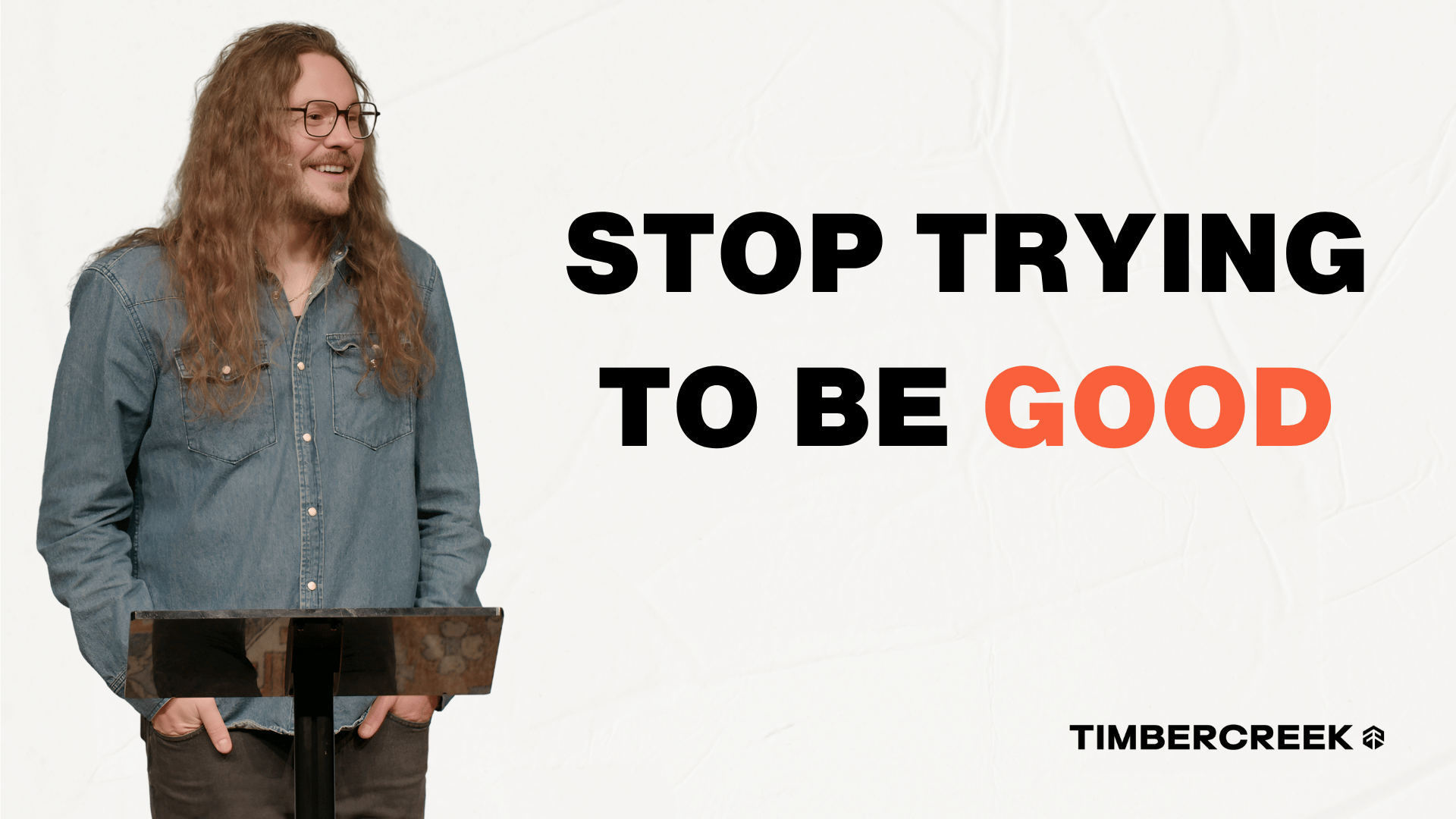 Stop Trying To Be Good