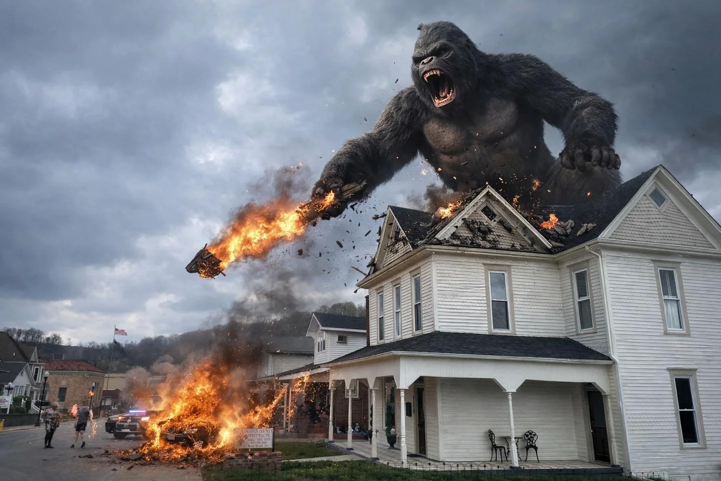 We regret to inform our patients that we will be closing early today&hellip;

Due to unforeseen structural damage caused by King Kong climbing our building. 🦍🏠

We&rsquo;ve asked him politely to reschedule, but he&rsquo;s not respecting office hour