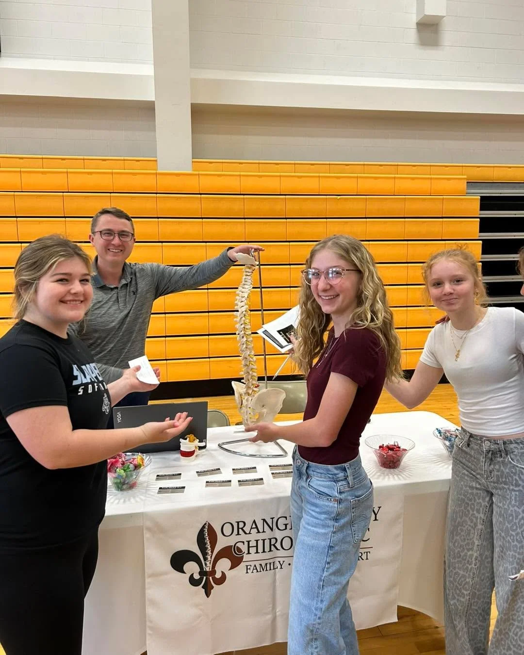We had a great time at the career fair at Springs Valley Jr/Sr High School.

Every student who said they wanted to become a chiropractor was given $5.

Okay&hellip; not really. But they did get a crisp, high quality high five.