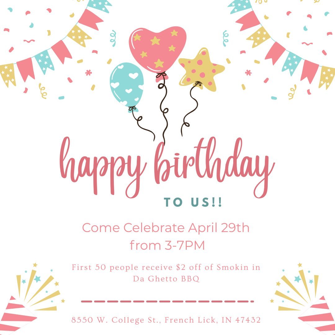 🎉 Let&rsquo;s Get This Party Cracking 🎉

You&rsquo;re invited to our Birthday Party Extravaganza on April 29 from 3 to 7.

We&rsquo;ll have food trucks, refreshments, and a whole lot of fun. It&rsquo;s our way of saying thanks to the community that