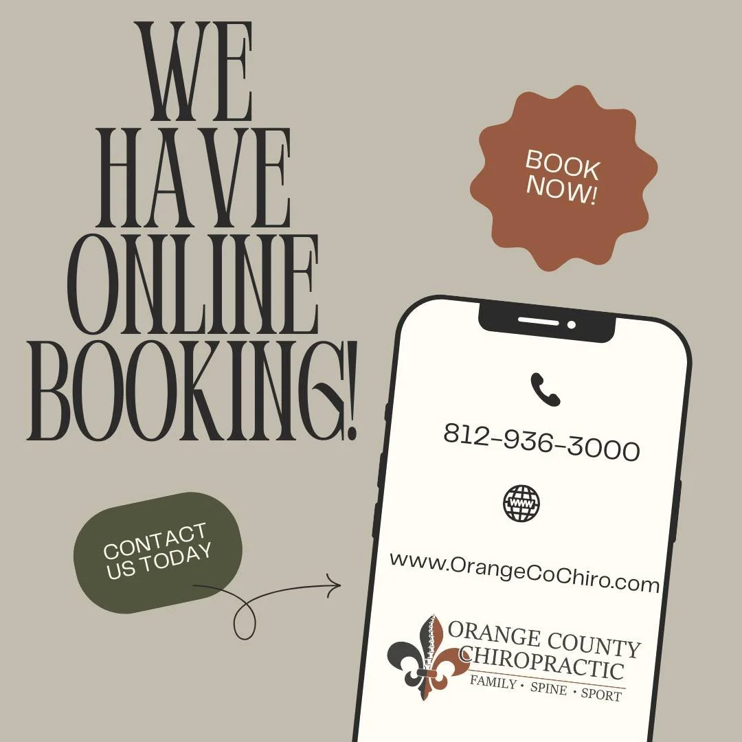Still calling places to book appointments like it&rsquo;s 2007? We should talk.

At Orange County Chiropractic, you can book your appointment online anytime, anywhere. On the couch. In your car. At 2:00 AM when your back suddenly reminds you it exist
