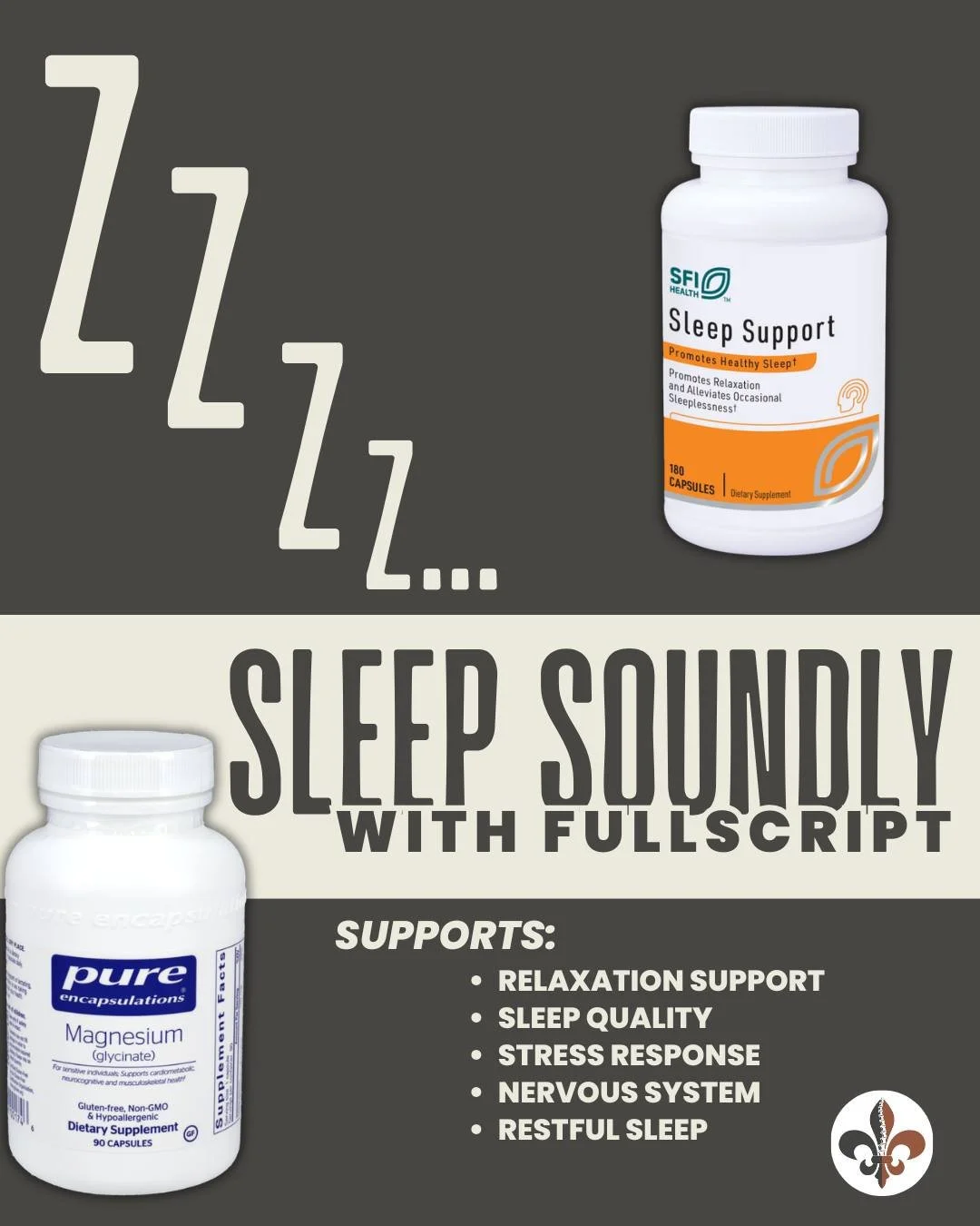 Dr. Hinkle&rsquo;s recommendations for quality sleep support are now live and available through our Fullscript portal at a discounted rate.

Access is available through Fullscript for convenient, professionally sourced supplement options at a reduced