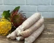 Blanched Crocodile and Lemon Myrtle Sausages. 1kg.Frozen
