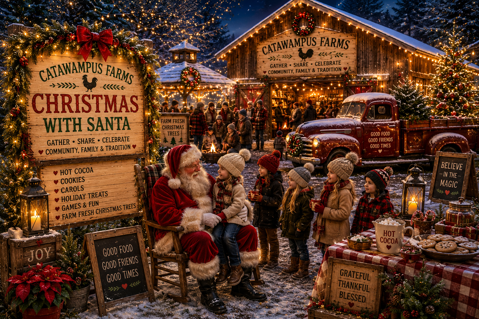 Come Visit with Santa and the Gang