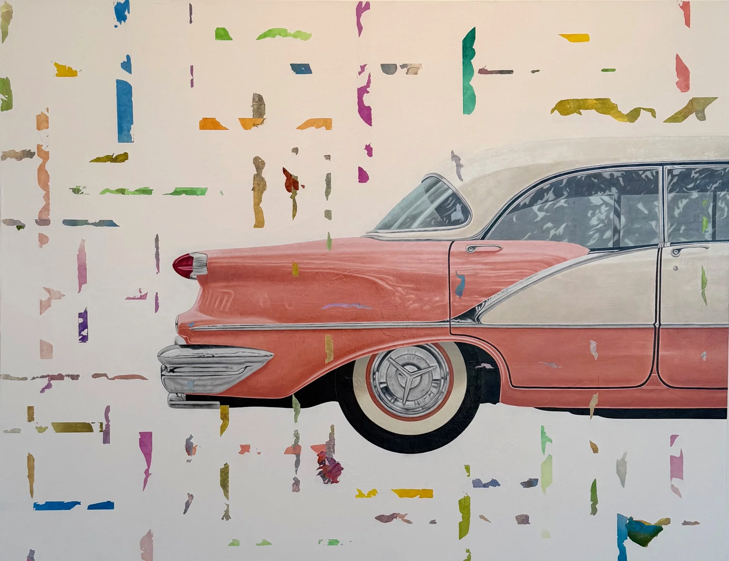 Family Portal
2026, Oil, acrylic and oil pastel on canvas, 42 x 54”
