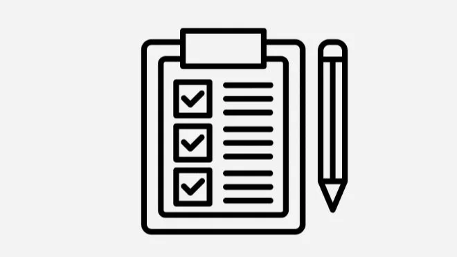 Survey on clipboard icon