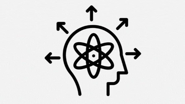 Head with arrows pointing outward icon