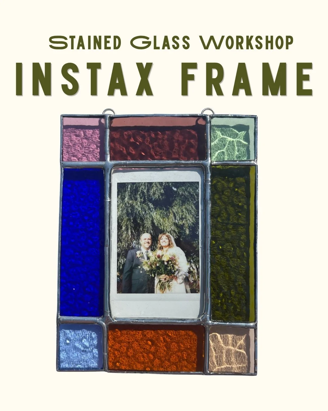 Instax mini Stained Glass Workshop | At my Studio in Eden | Friday, August 28th 7:00 - 9:30 PM