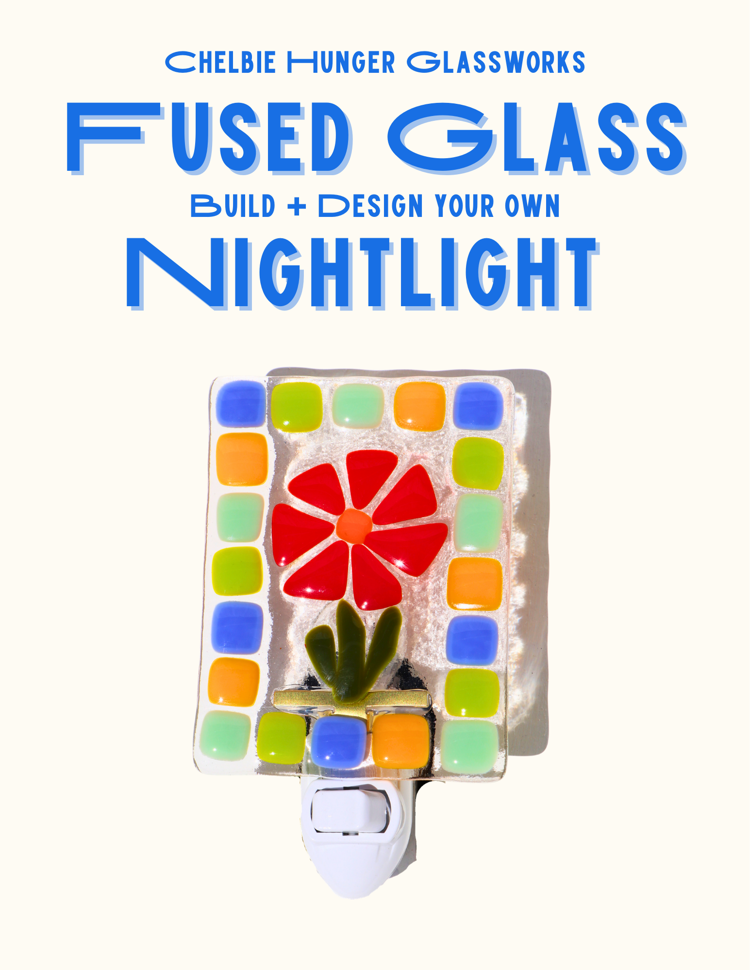 Fused Glass Nightlight Workshop | Tuesday, March 10th 7:00 - 9:00 PM SLC
