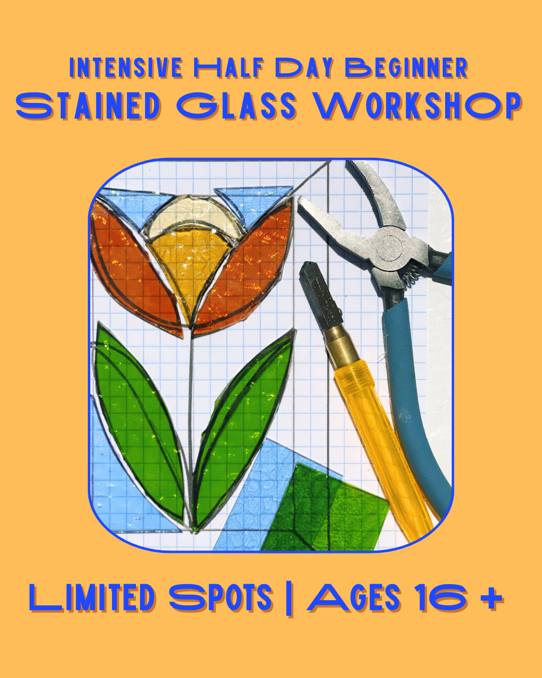 Intensive Beginner Stained Glass Group Workshop | Saturday, January 24th