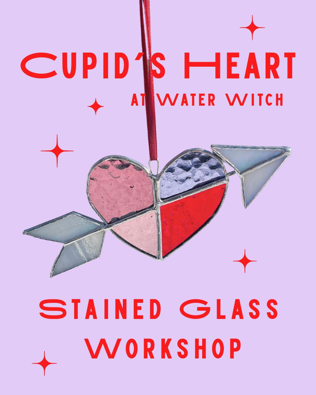 Cupid's Heart Beginner Workshop | Tuesday, February 10th  Noon - 2:30 PM at Water Witch