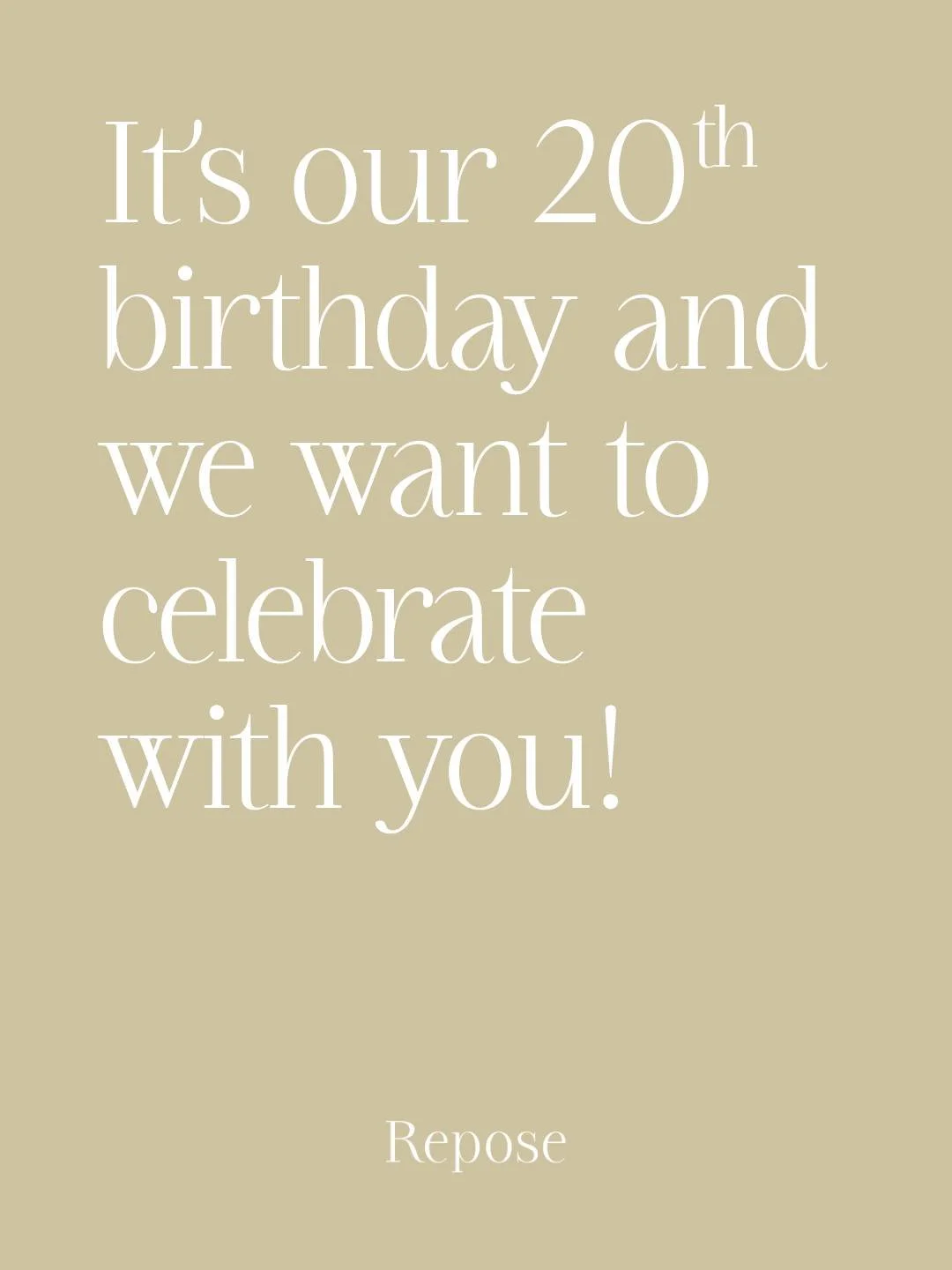 Repose became what it is today two years ago.. It&rsquo;s been my passion for 13 years.. But it all began 20 years ago as  Wodonga Beauty Room.

We couldn&rsquo;t let this incredible milestone pass without celebrating with you, especially those who&r