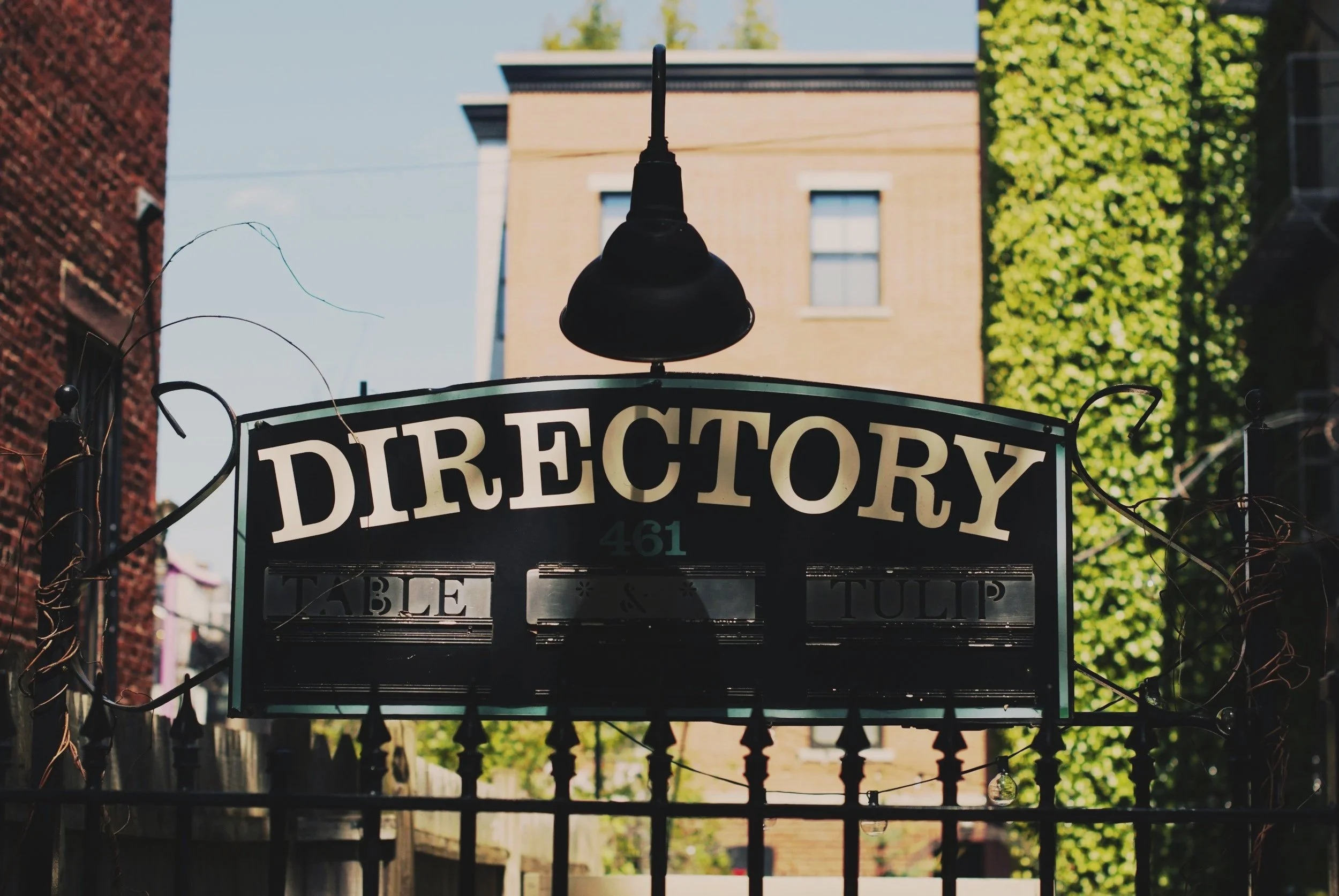 Directory sign representing verification of certified translators in Canada through official listings