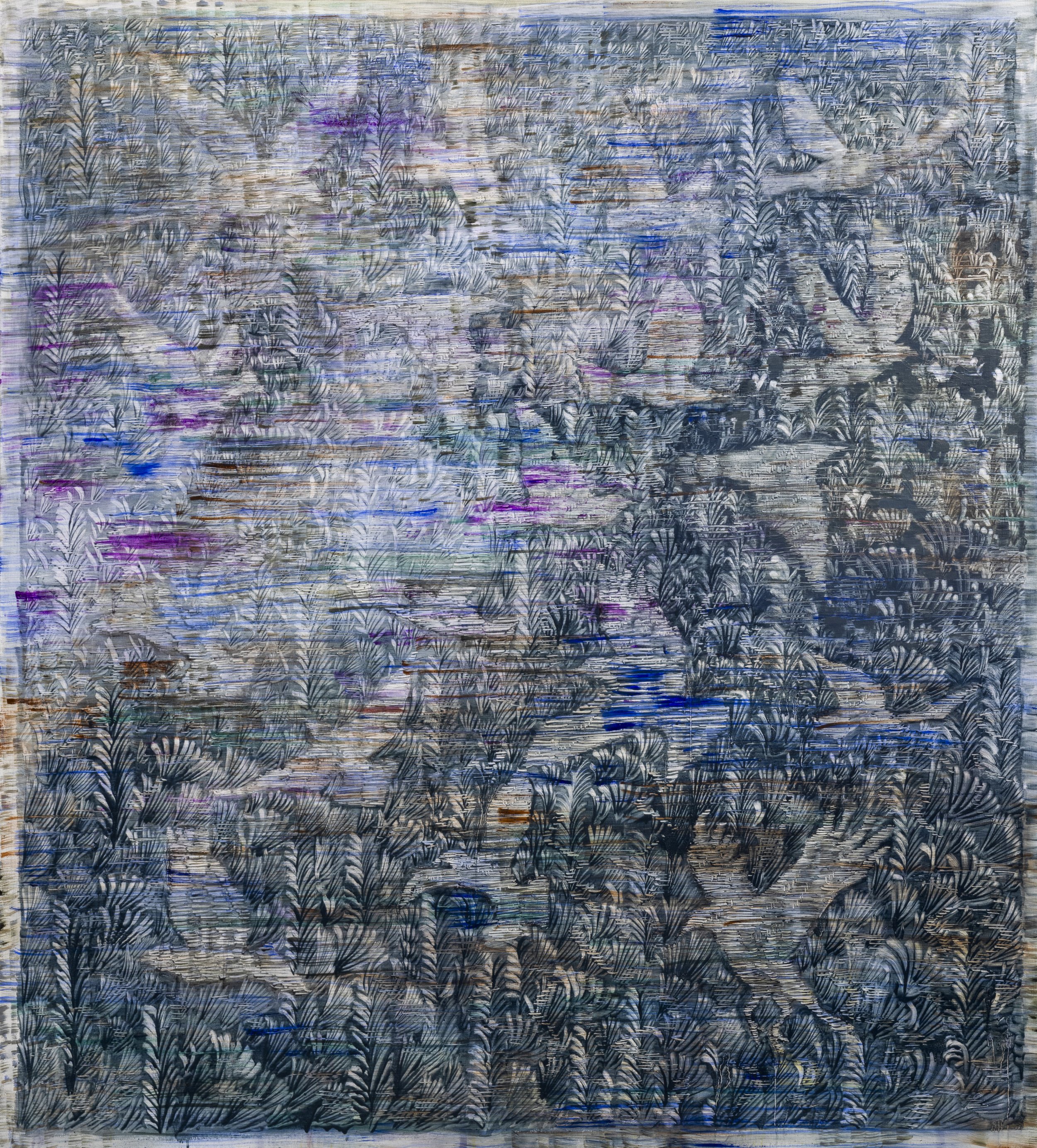 PARVI (Flock) 2026 oil on canvas 200 x 180 photo: Anna Autio