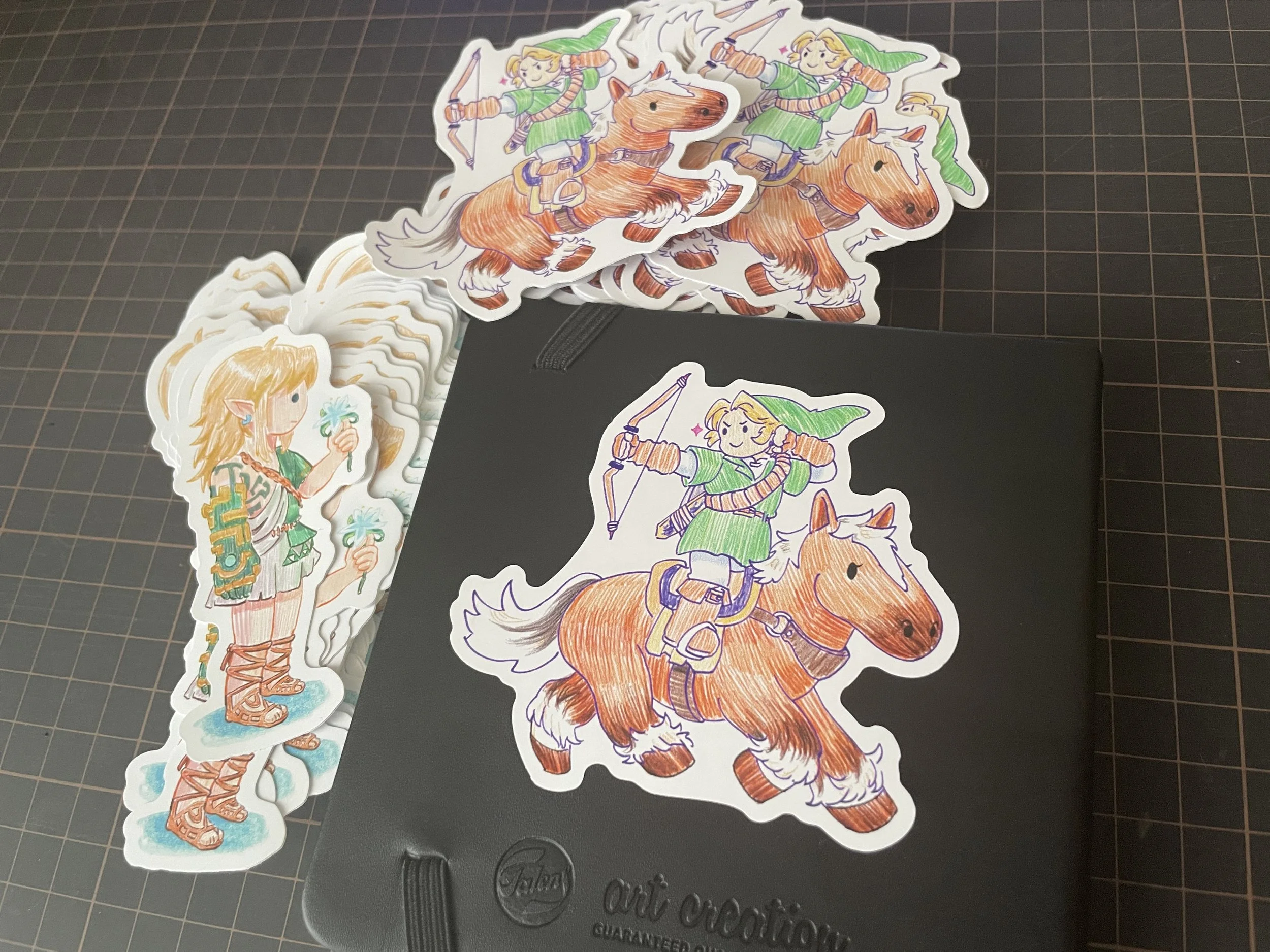 Zelda Epona Stickers.JPG